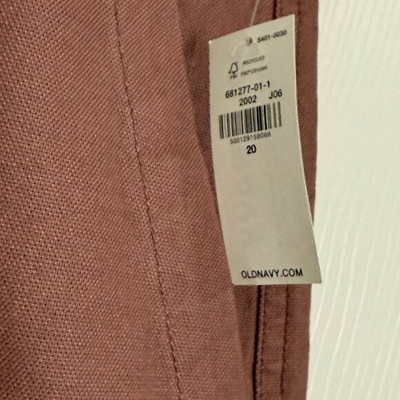 Old Navy Barrel Leg Jeans Womens 20 Plus Pink Relaxed Stretch Boho Chic Preppy - Picture 10 of 16